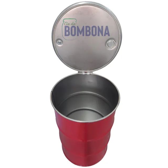 Tambor Metálico Top de Linha Vermelho 200 litros Ferro (Tambores/Tonel/Bombona) - Foto 4