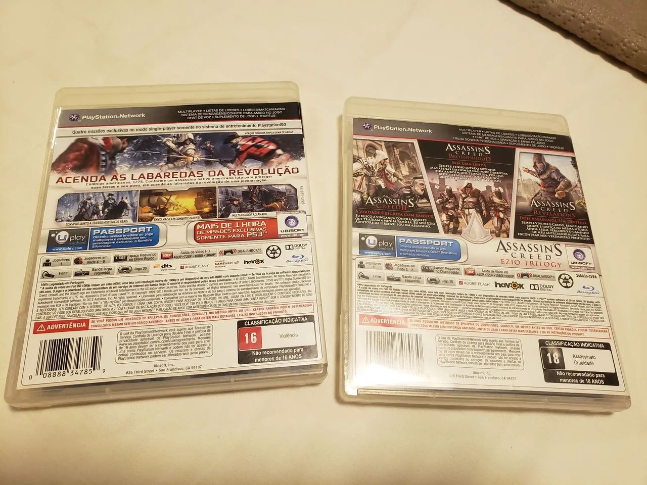 Combo Assassins Creed III e Ezio Trilogy PS3 - Jogo Completo - Foto 2