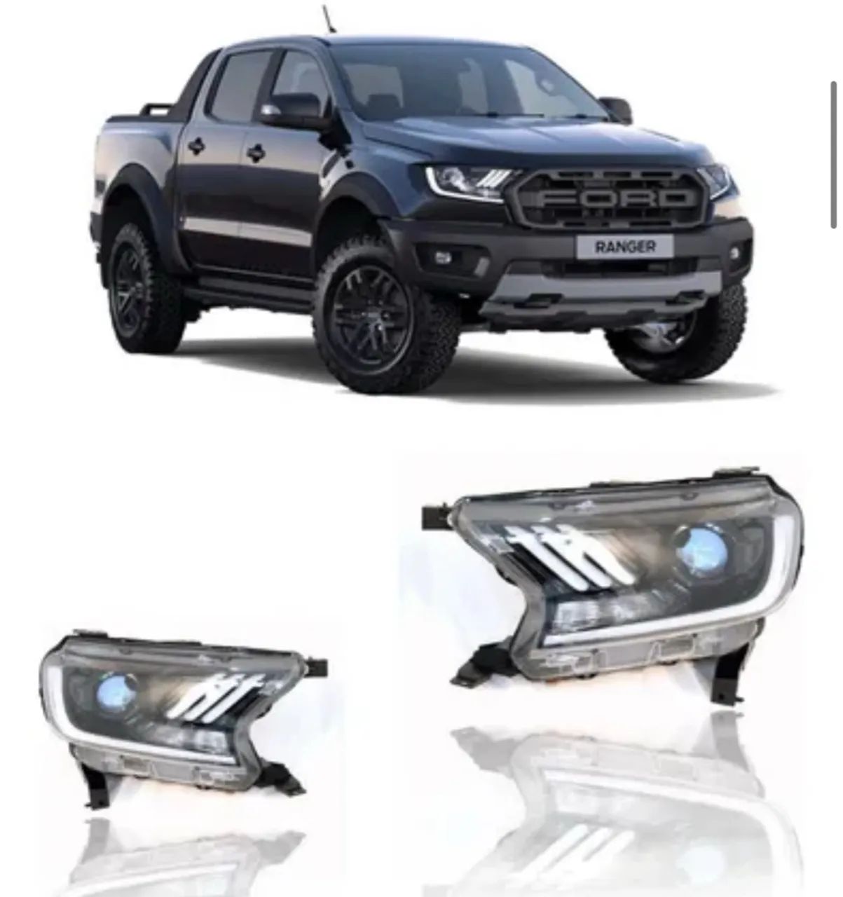 Par Farol Dianteiro Ranger Modelo Mustang 2016-2021 - Foto 5