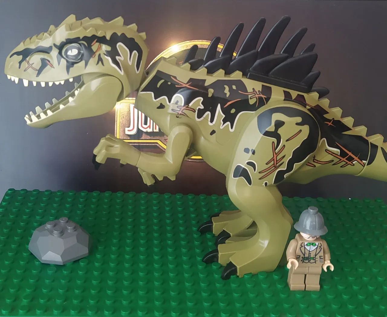 Dinossauro Giganotossauro Jurassic Park - blocos de montar (Lego) - Foto 5
