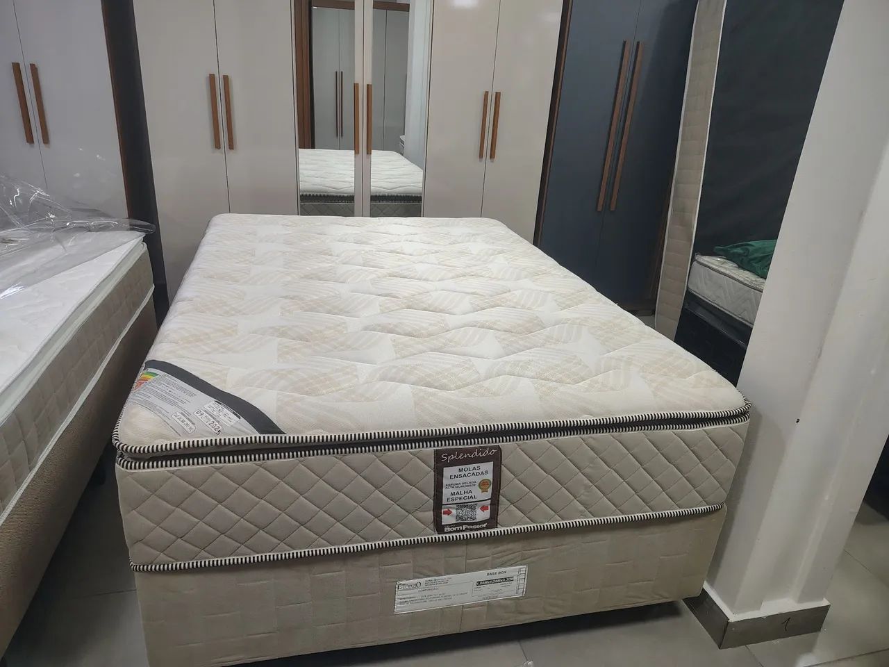 Cama box casal bom pastor 138 x 75cm - Foto 4