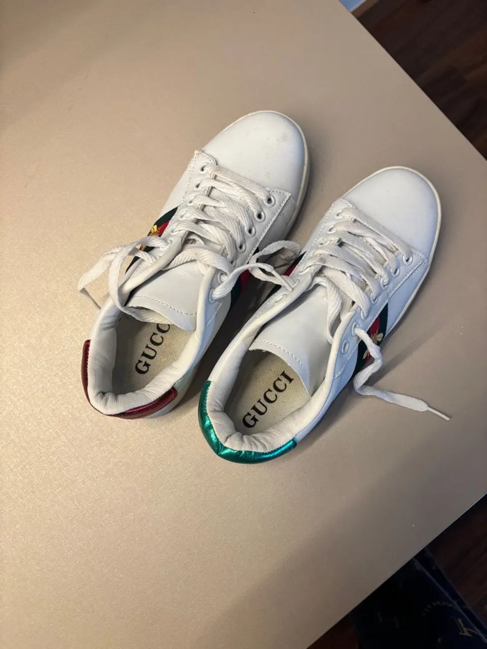 Tênis Gucci Ace Branco com Detalhes - Foto 3