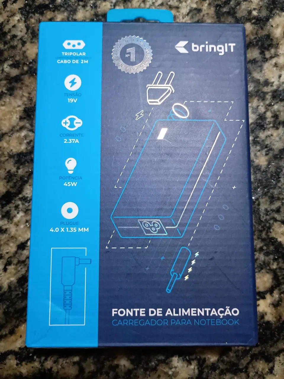 Fonte de Alimentação para Notebook 45W Tripolar