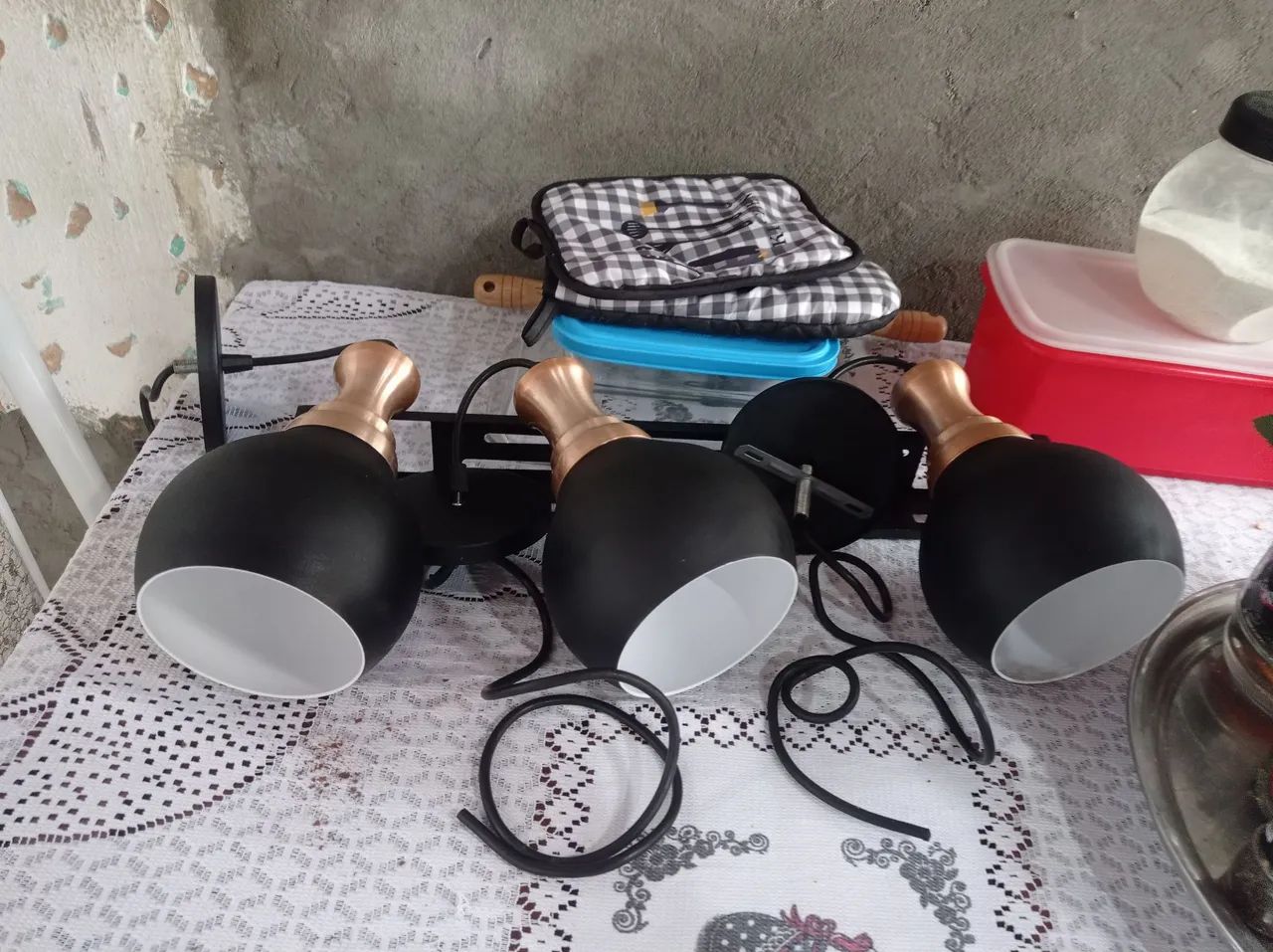 Luminária de louça  - Foto 2