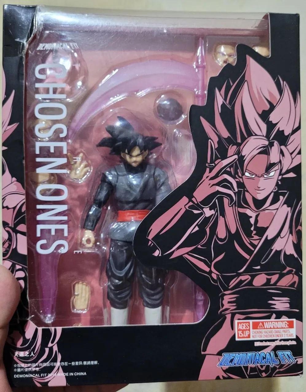 Boneco Dragon Ball Z - Goku Black Demoniacal Fit 