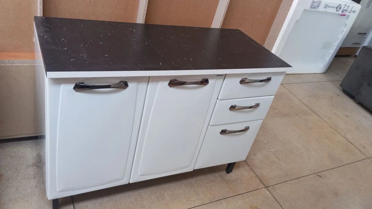 BALCÃO EM AÇO ITATIAIA NOVO 1.20 MT