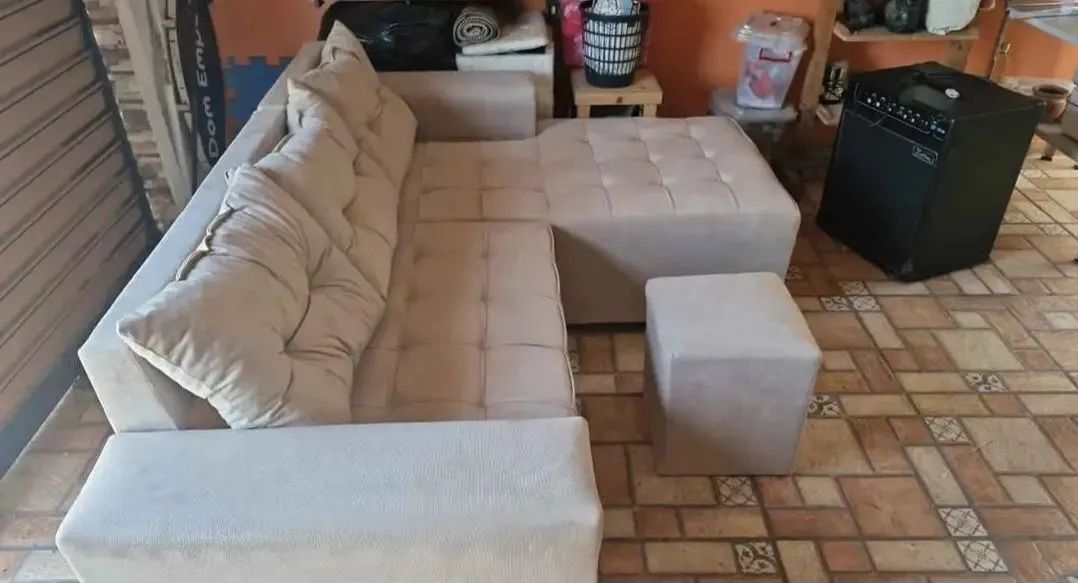 Sofá cheyse de 3 lugares a pronta entrega  - Foto 4