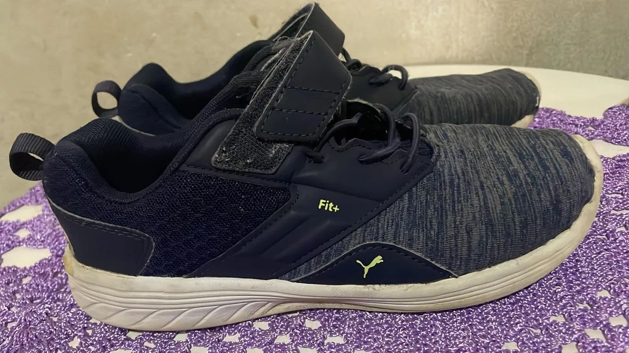 Tênis Puma Infantil - Azul/Cinza - 33