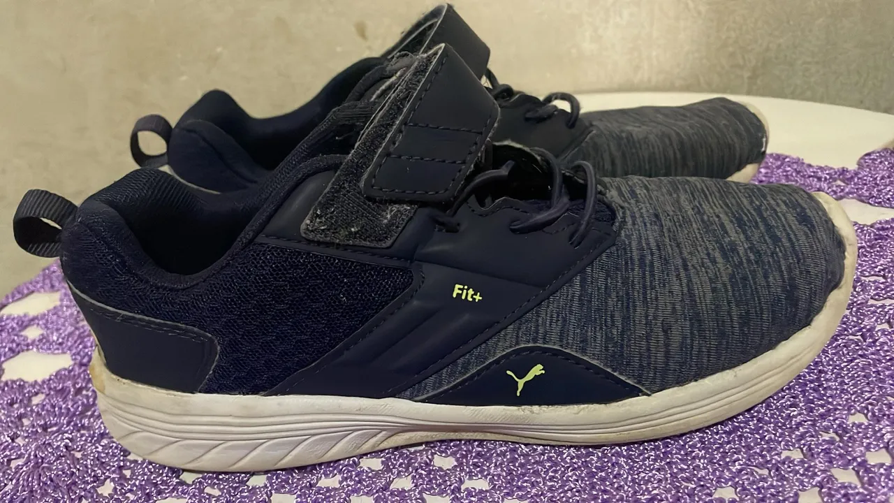 Tênis Puma Infantil - Azul/Cinza - 33