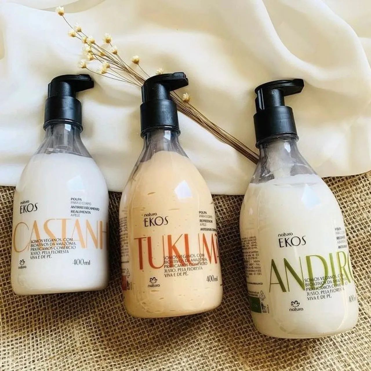 Hidratantes Natura Ekos em promoção 