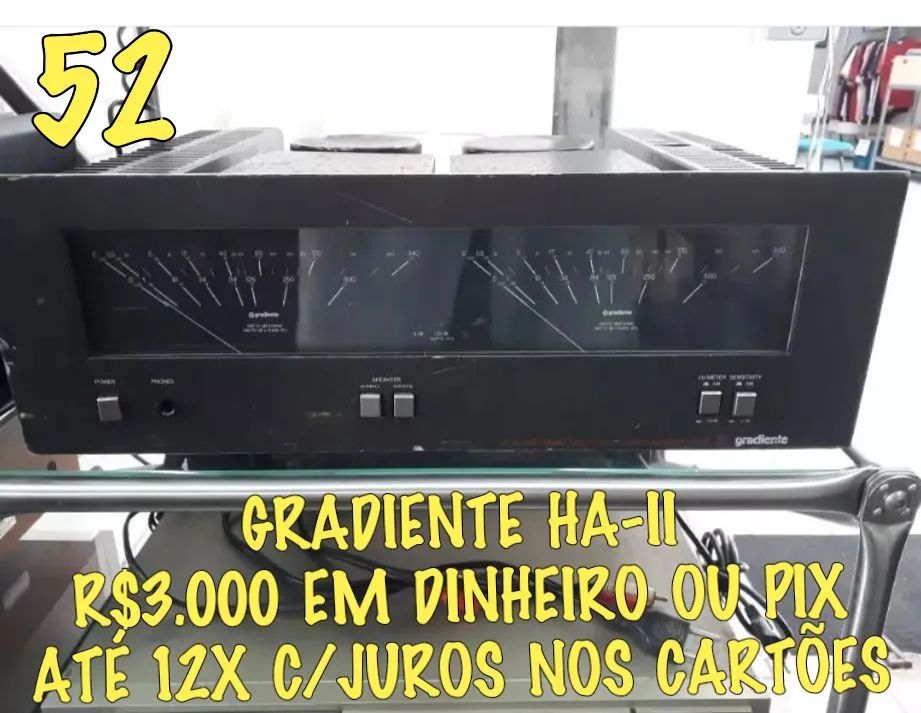 Gradiente HA-II - R$3.000,00 EM DINHEIRO OU PIX 