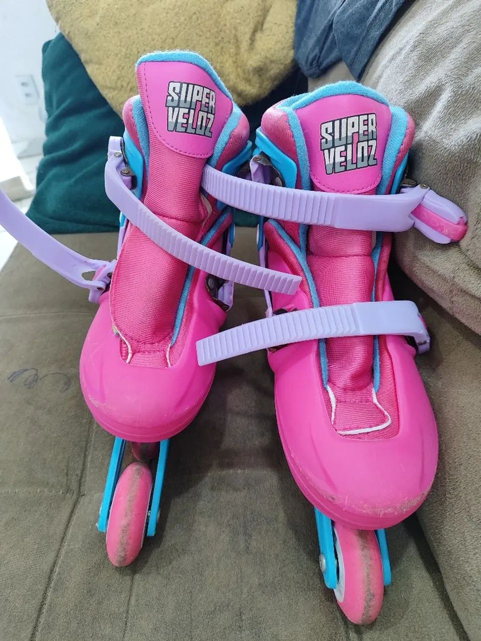 Patins Inline Veloz Infantil 36-39 - Foto 4