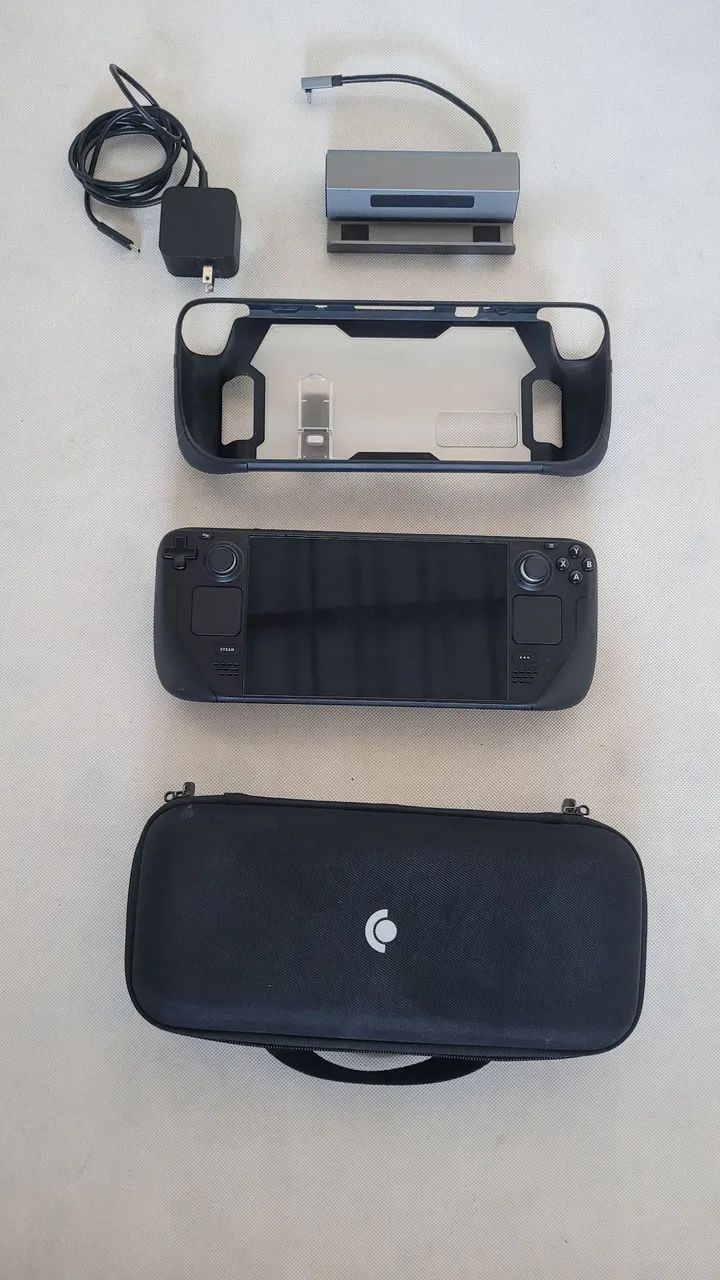 Steam Deck 2TB com Dock, Capa, Case e Película de Vidro
