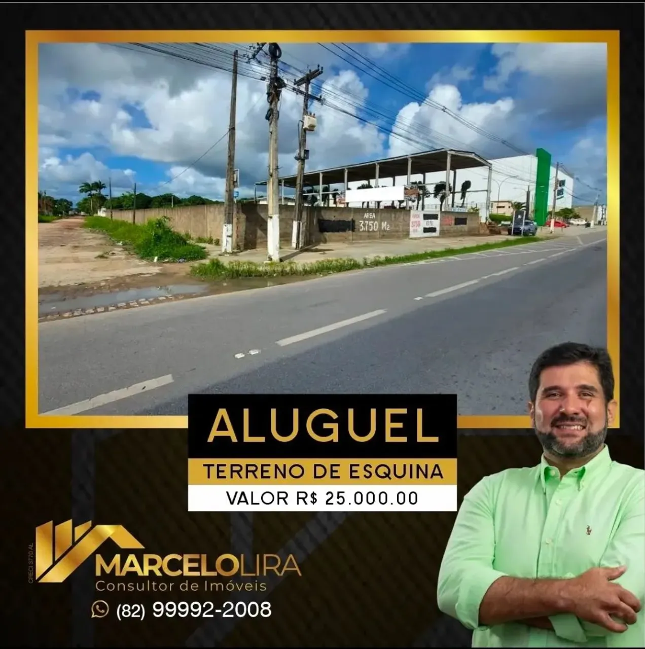 ALUGO AREA COM 3.750 m2 AS MARGENS DA BR 104 EM MACEIÓ.