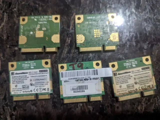 2.4G/5Ghz 802.11AC Placa WiFi Rede Mini PCIe Bluetooth 5.0 Suporte Laptop/PC 10/11