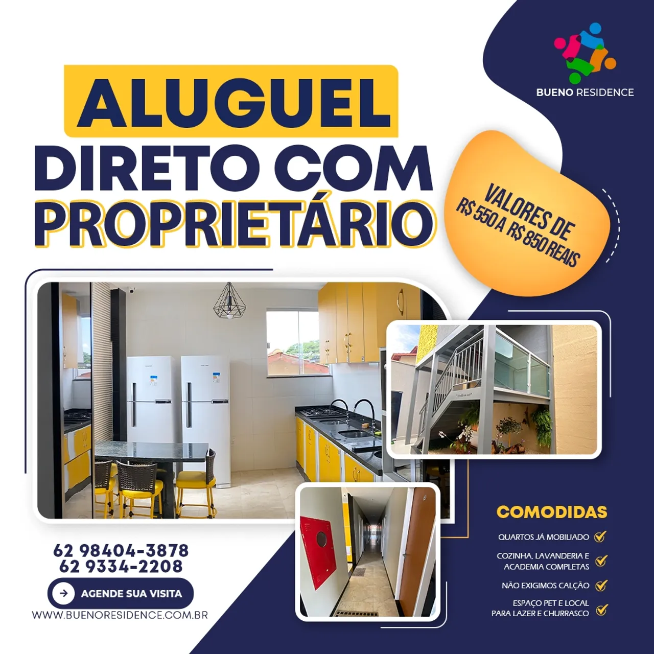 Studio para aluguel com mobilia no Setor Bueno - Goiânia - GO