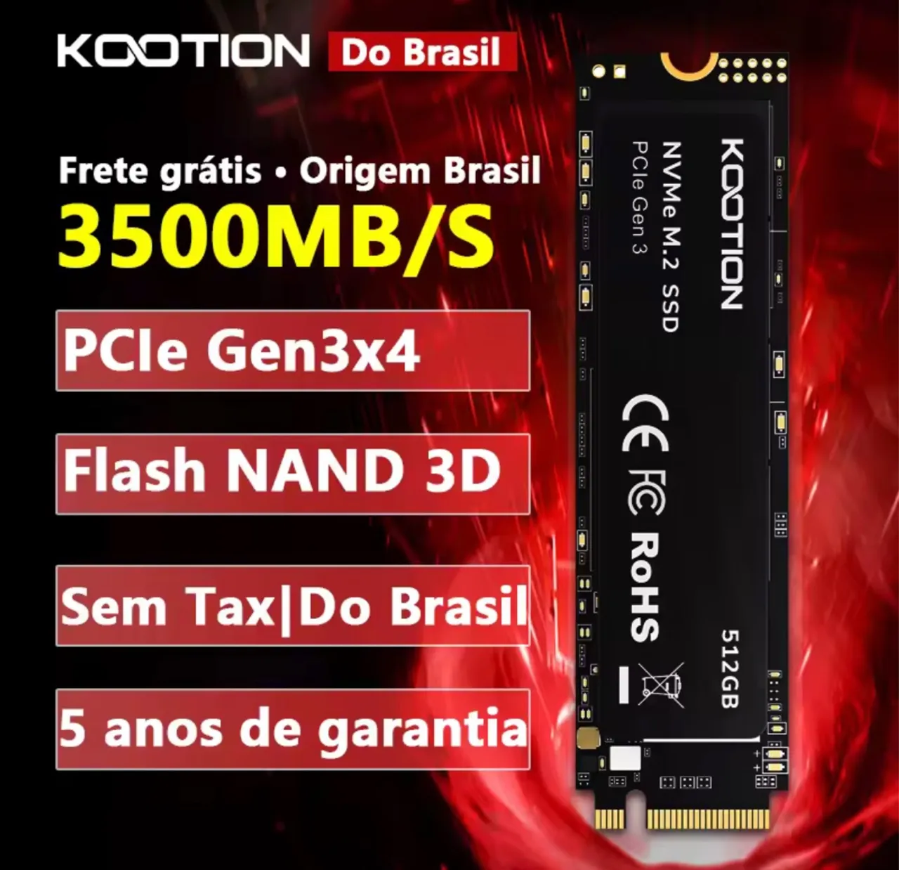 SSD NVME 512GB LACRADO!!!