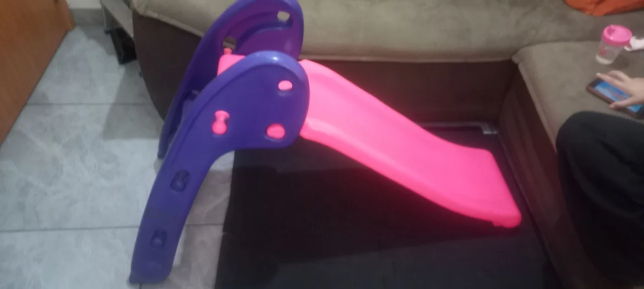 Escorregador Infantil Rosa e Roxo