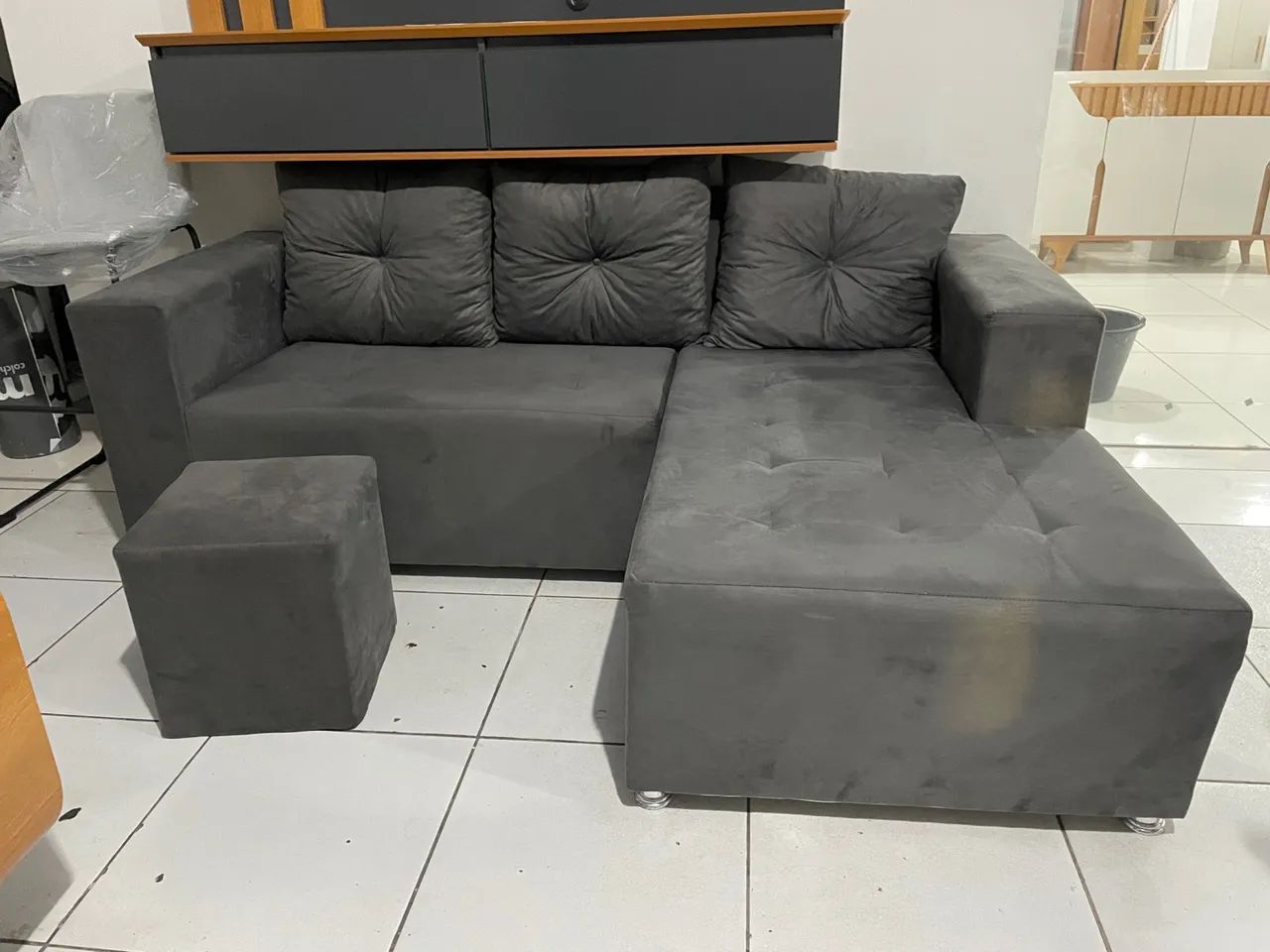 Sofá de canto com Chaise 