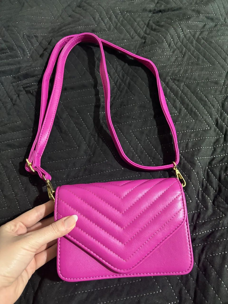 Bolsa rosa de festa - Usada uma vez! 