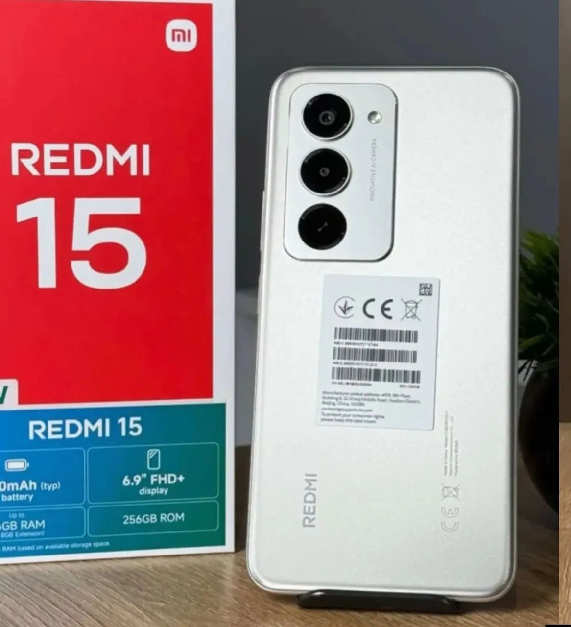 Xiaomi Redmi 15 256GB 8GB Prata -- Lacrado Original com Garantia e Nota fiscal** 