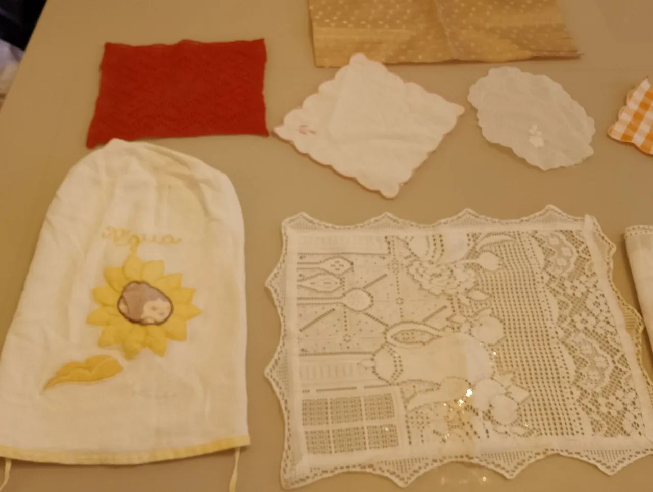 Coleção de peças de tecido vintage 11 peças  - Foto 4