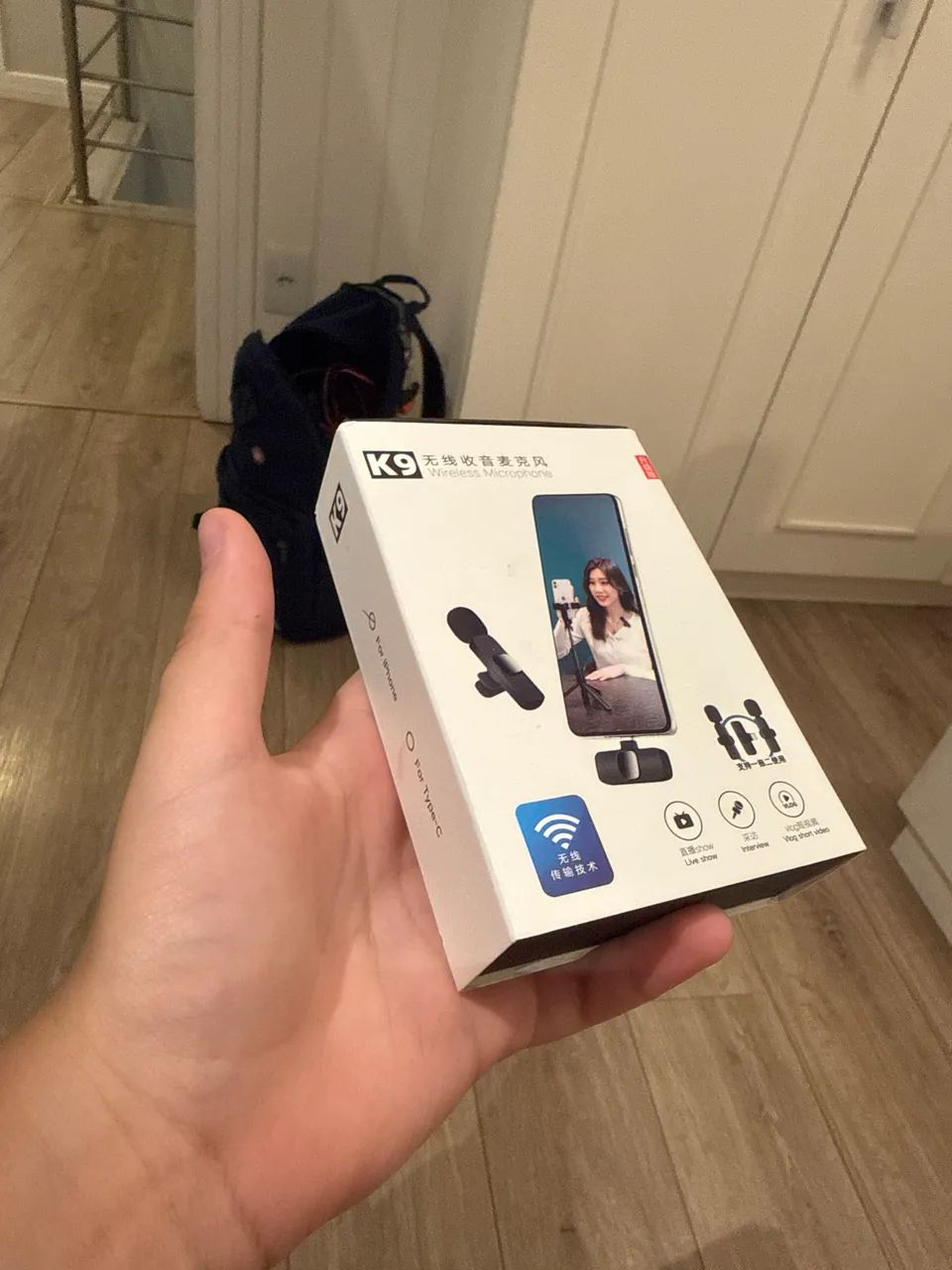 MICROFONE DE LAPELA. USADO UMA VEZ