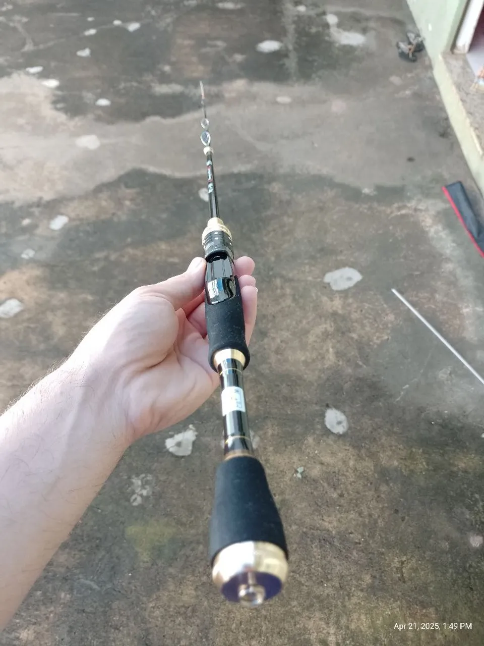 Vara de pesca ponta sensível 1,20m