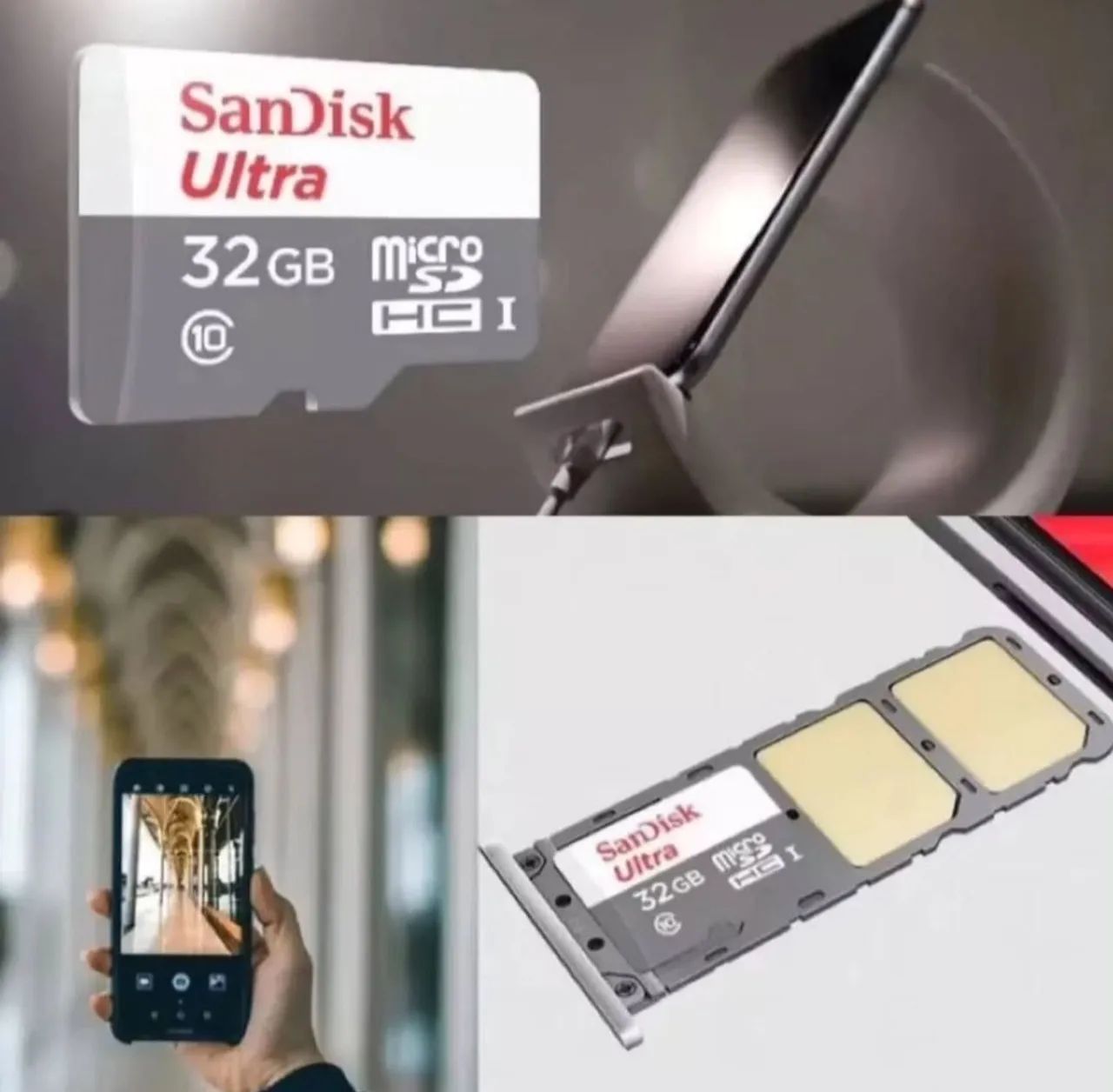 Cartão de Memória Micro SD SanDisk Ultra 128G ( PRODUTO NOVO )<br> - Foto 2