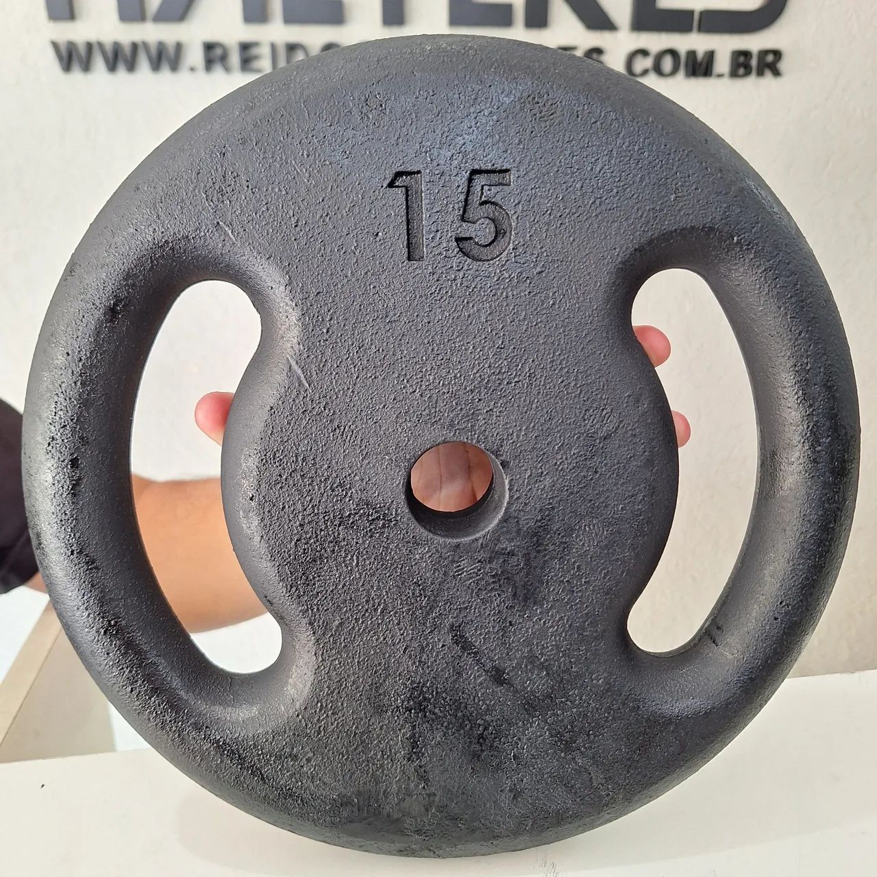 Anilha Pintada Academia 15KG por R$ 149,85 cada (R$ 9,99 o Quilo) - Foto 2