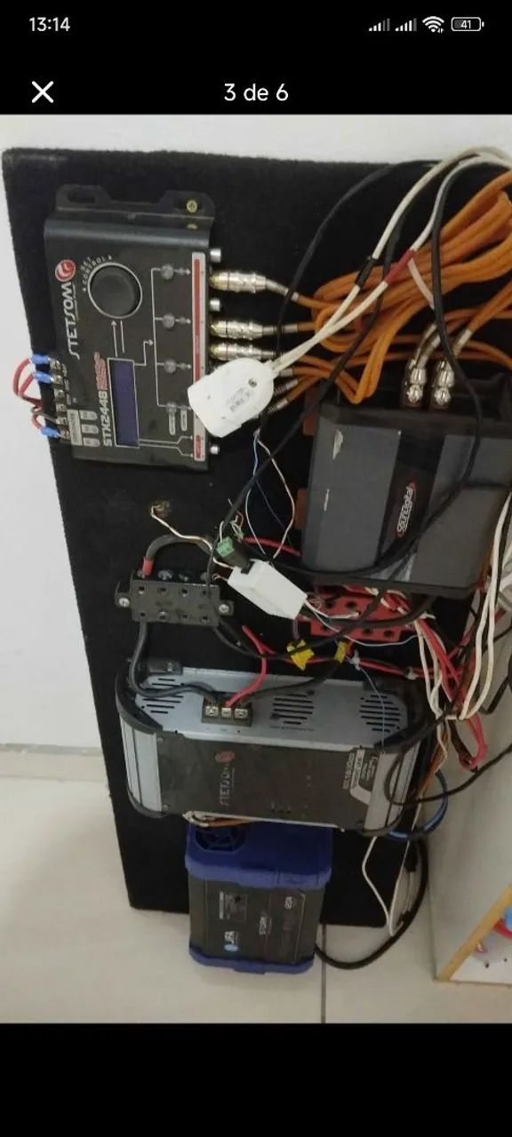 Som automotivo do jeito que tá na foto funcionando tudo perfeitamente  - Foto 4