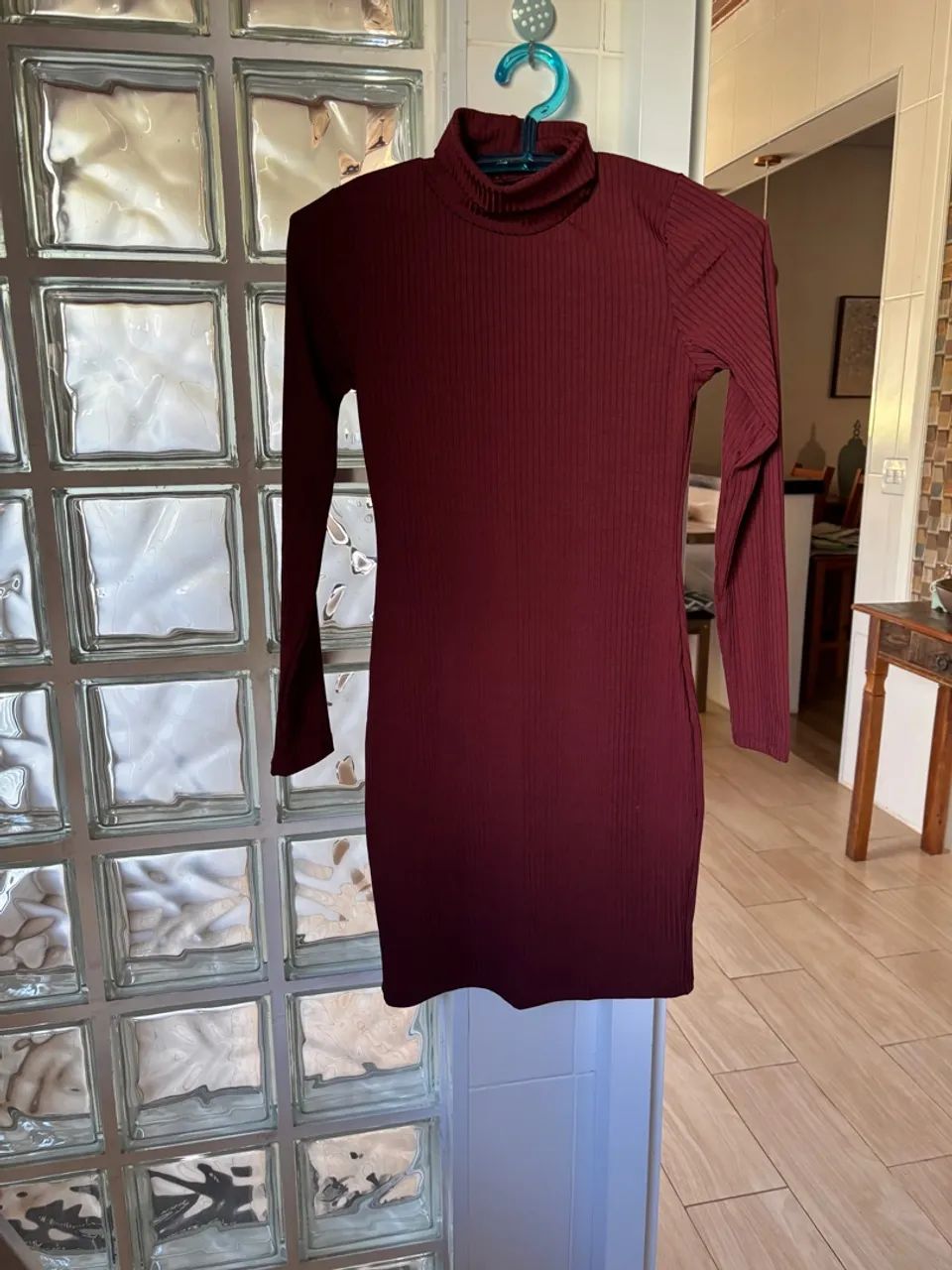 Vestido Manga Longa Gola Alta - Foto 5