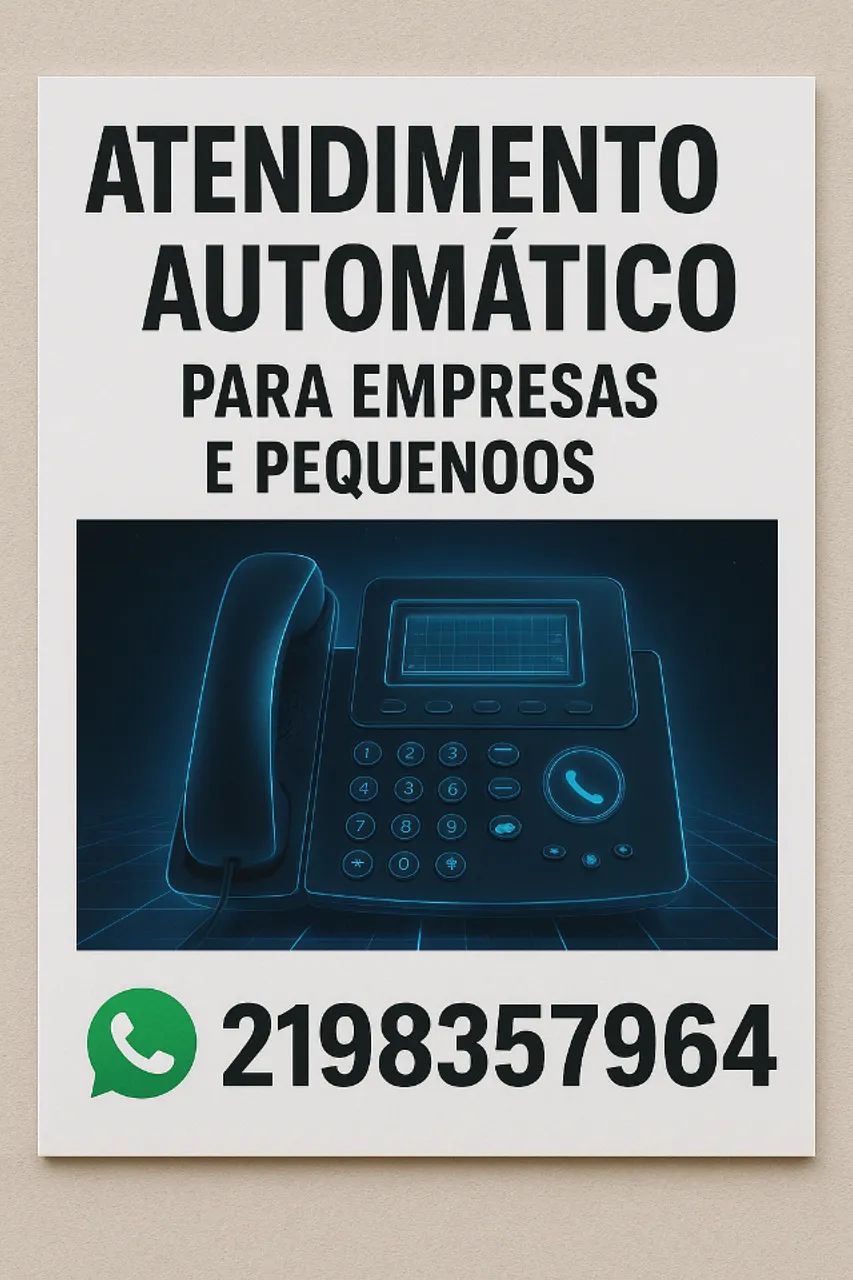 Atendimento automático para pequenos negócios e empresas
