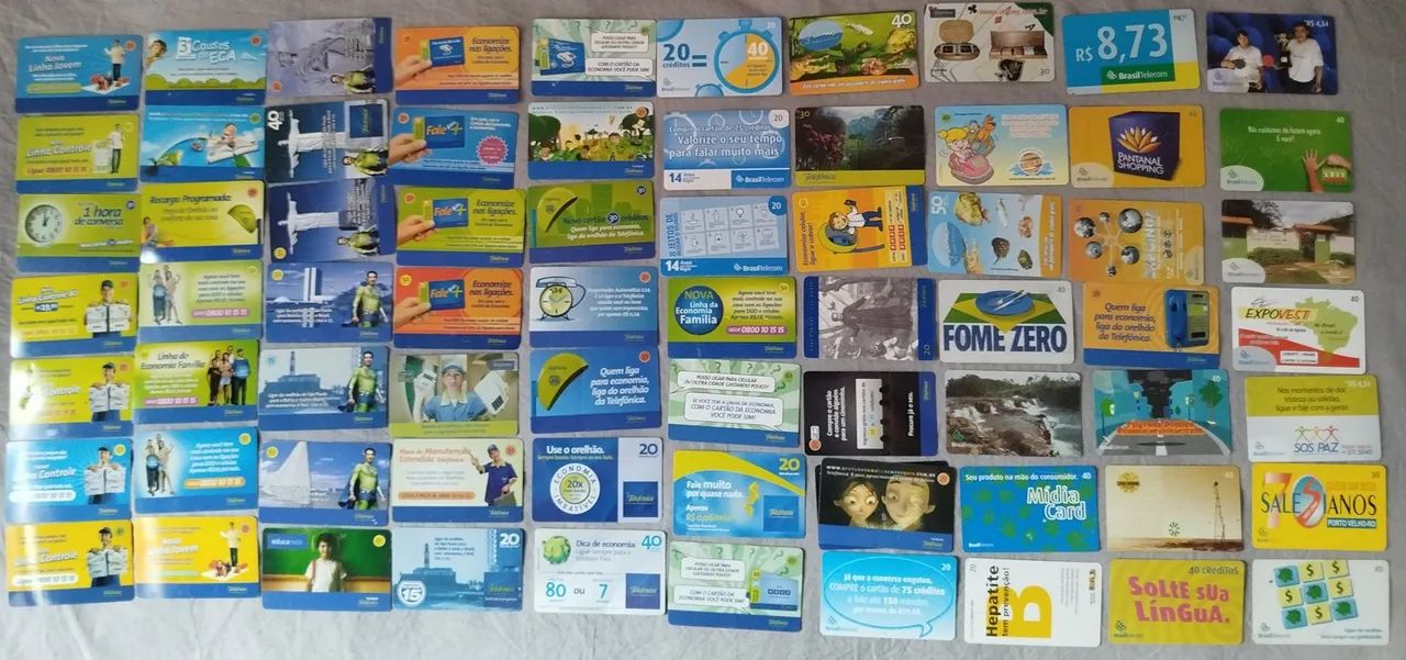 500 Cartões telefônicos antigos - Foto 3