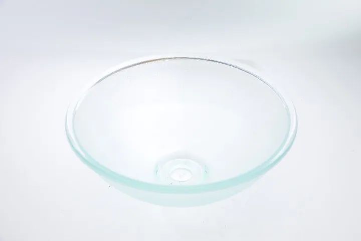 Cuba de Vidro Transparente Redonda de Sobrepor (Apoio) Para Banheiro - Foto 2