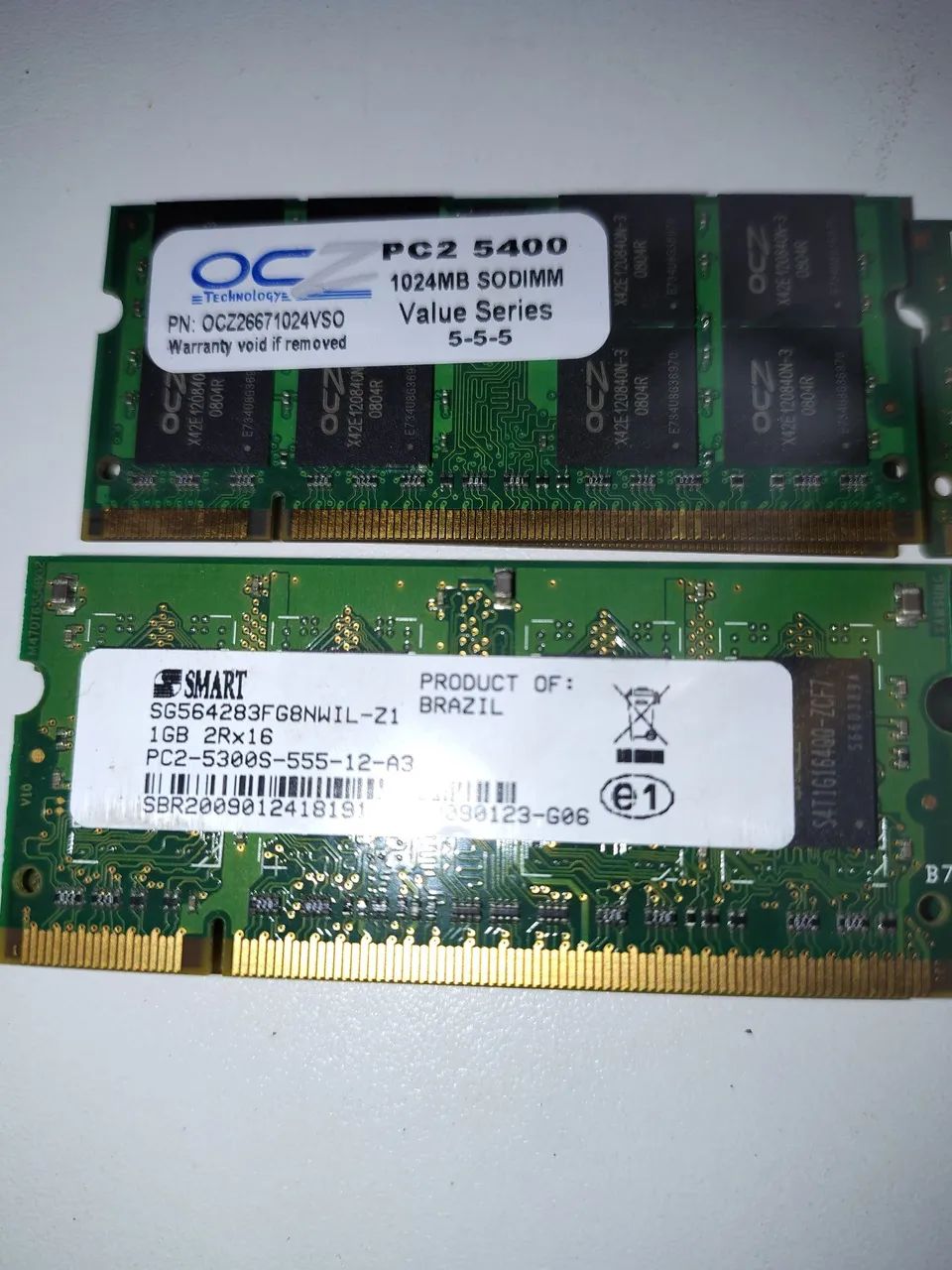 Memórias RAM de DDR2 de 1GB e DDR3 2GB - Foto 2