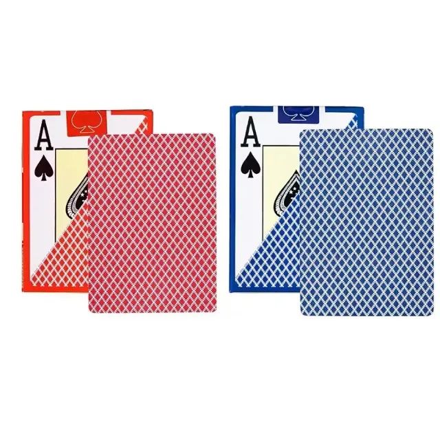 Kit 2 Baralhos Plástico à prova d'água Poker - Foto 3