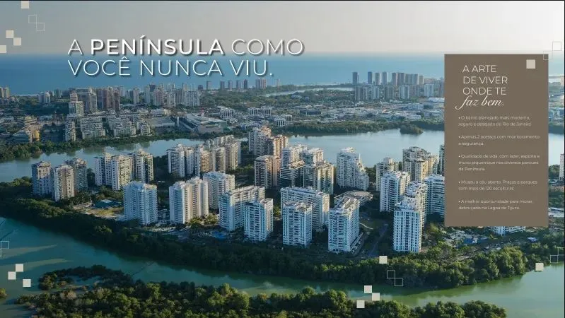 Península Casa suspensa 4 quartos em Barra da Tijuca - Rio de Janeiro - RJ