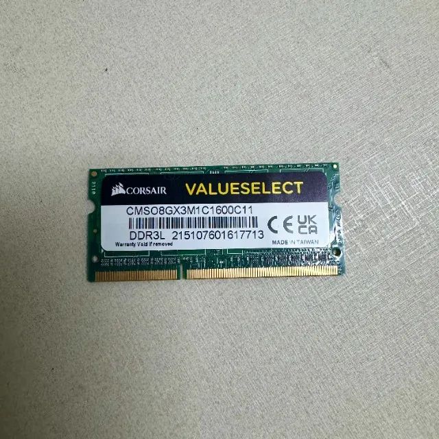 Memória notebook 8gb DDR3L - Corsair