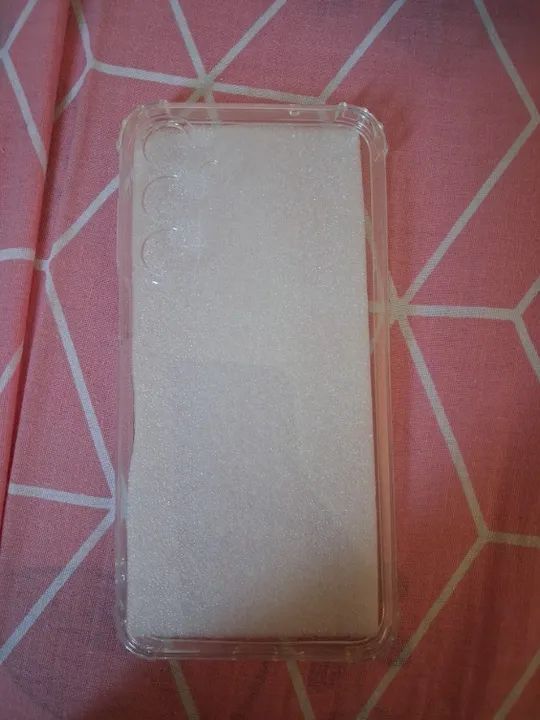 Capa transparente silicone Samsung Galaxy M35 5G bordas reforçadas anti-impacto resistente