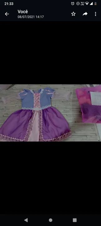 Vestido Infantil Princesa fantasia infantil  - Foto 6