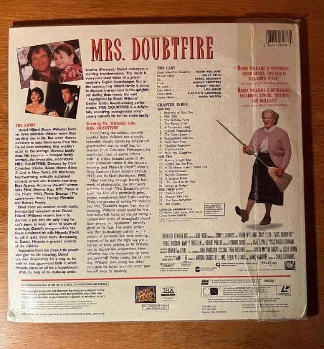 Laserdisc Uma Babá Quase Perfeita (Ms. Doubtfire) - AINDA NO PLÁSTICO - Versão Estendida - Foto 2