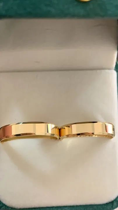 Alianças de Casamento Ouro 18k - Foto 3