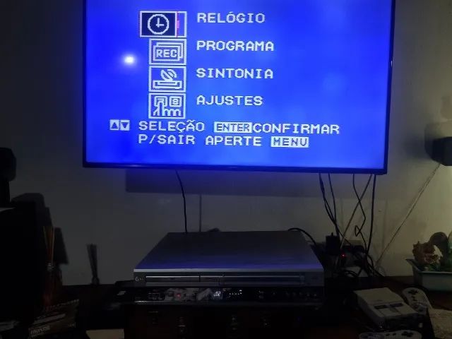 Vídeo Cassete + DVD Dc-596b 6 cabeças com controle remoto Stereo - Foto 3
