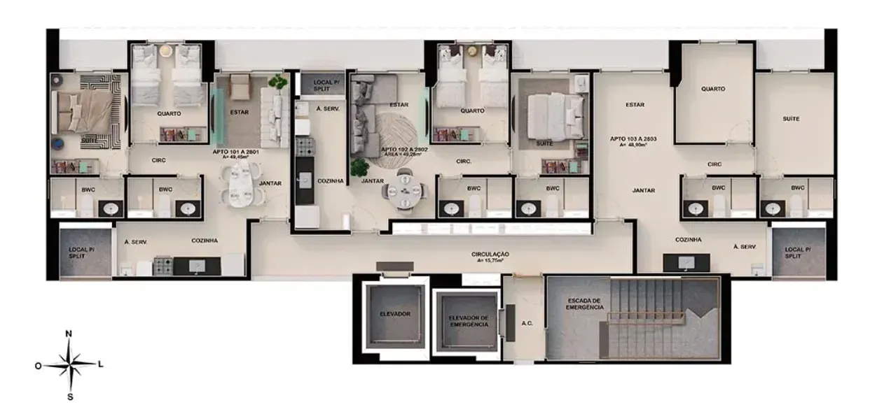 PLANTA 49m²