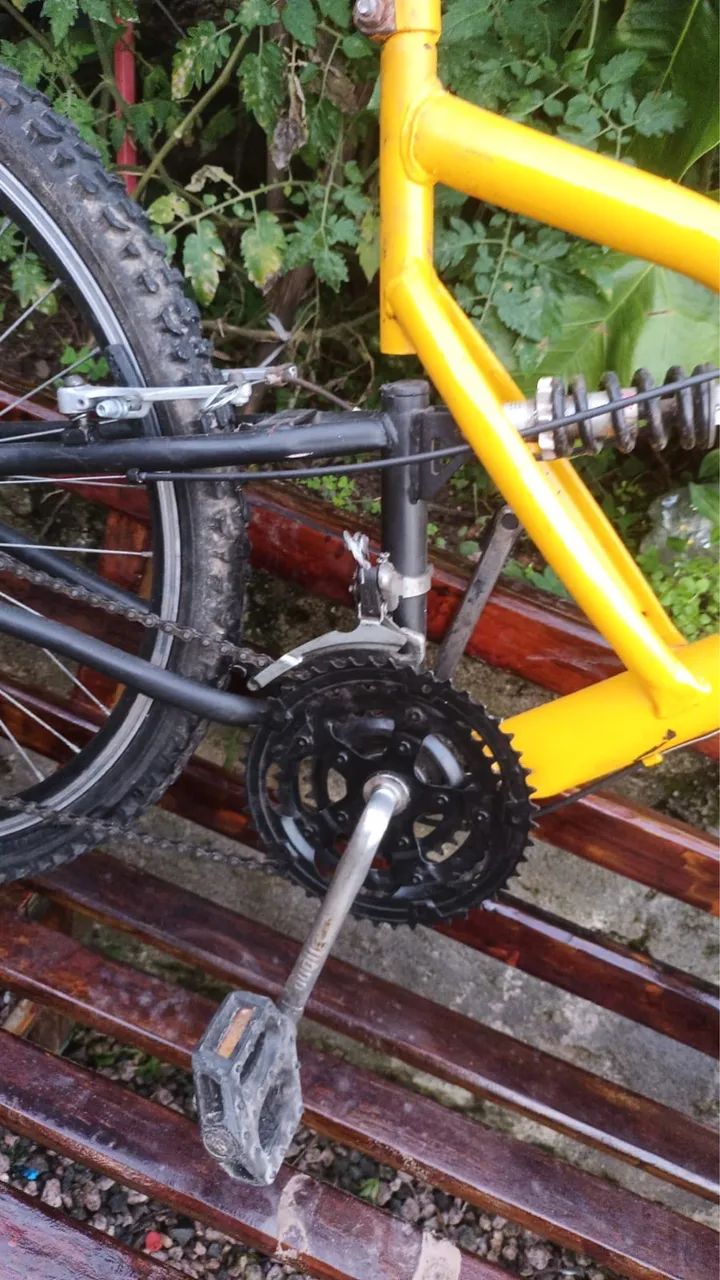 Bike Aro 26 Amarela - Foto 4