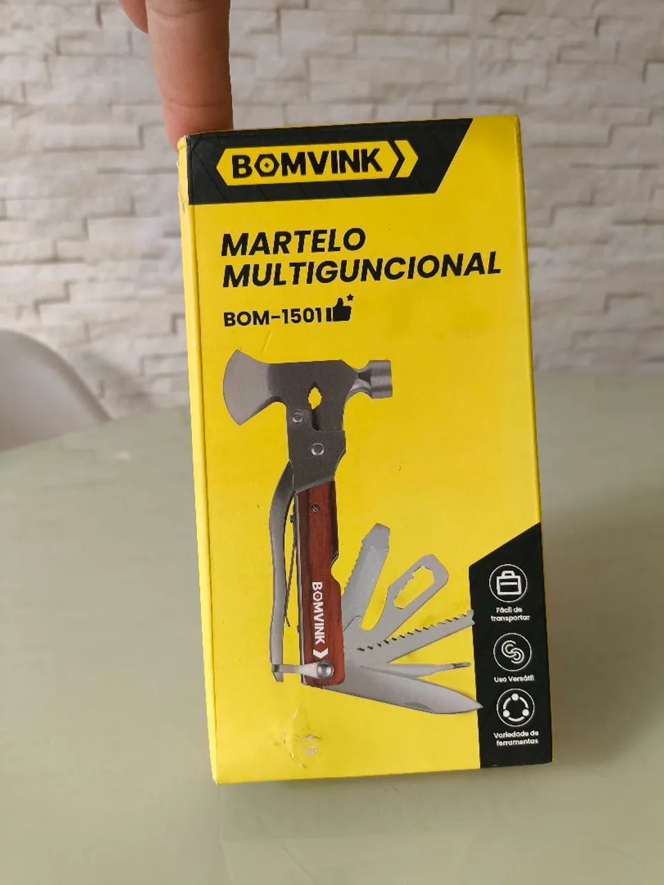 Martelo com canivete multifuncional 