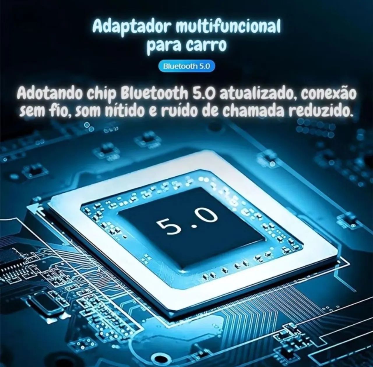 CARREGADOR VEICULAR COM TRANSMISSOR BLUETOOTH FM - Foto 5