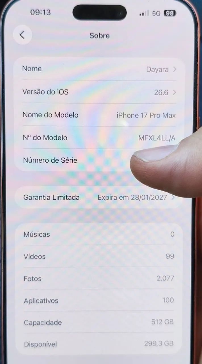 ? iPhone 512 GB - Cor Laranja - Bateria 100% - Foto 4