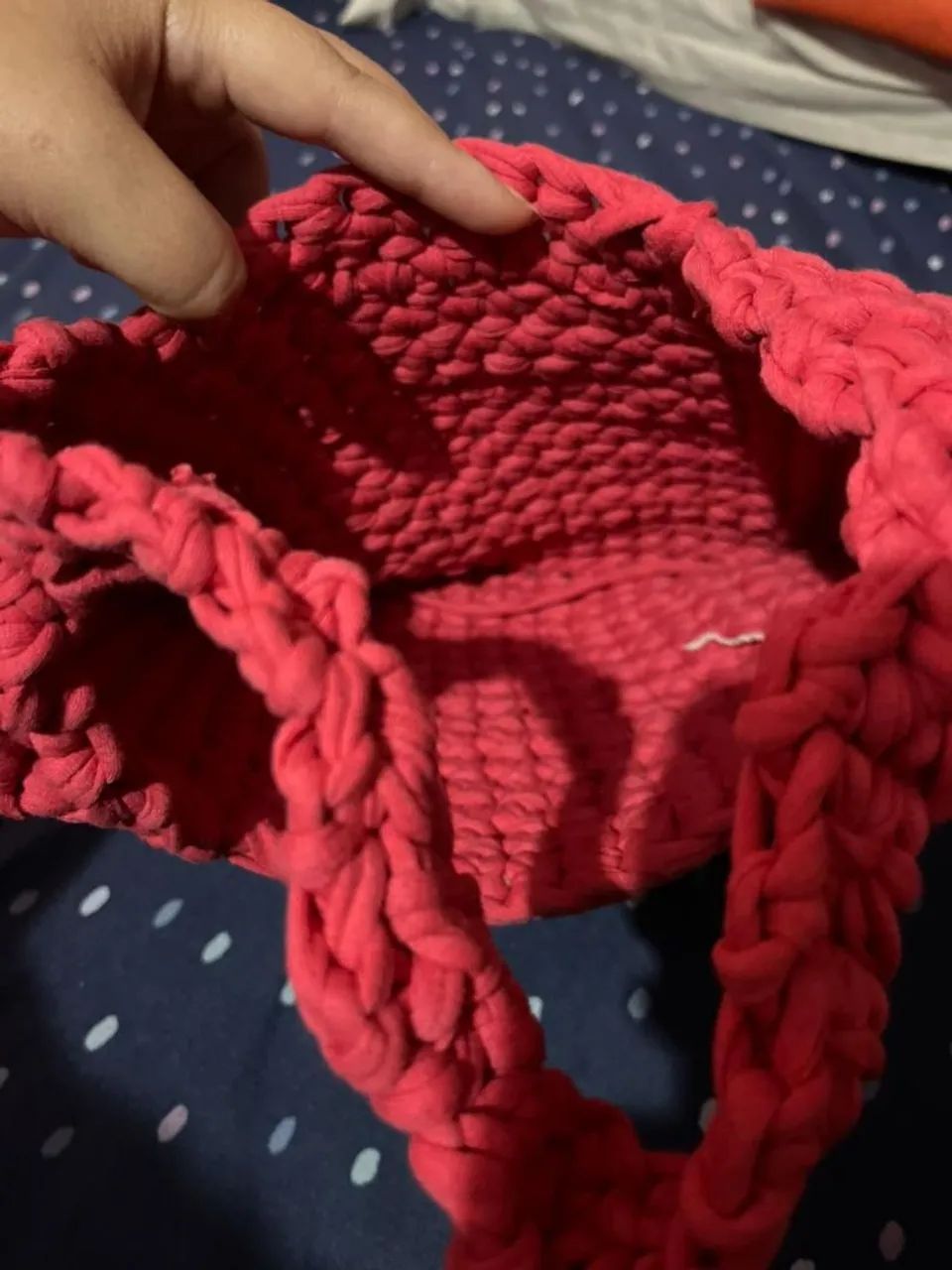 Bolsa mão crochê  - Foto 3